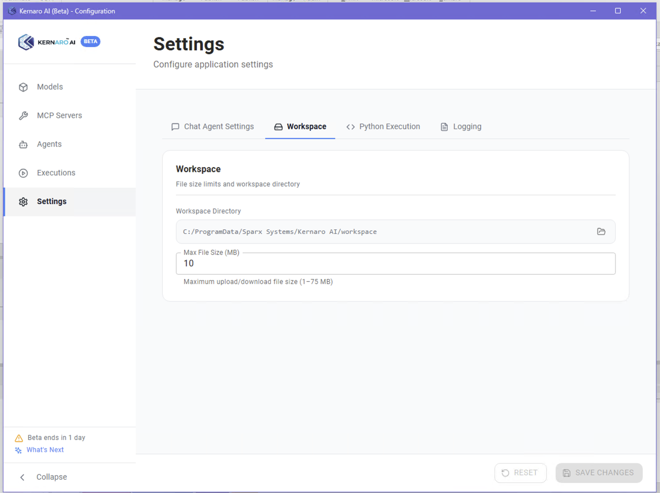 02-Configuration/A1-kernaro/img/KERNARO-Settings-Admin-Console/02-KERNARO-Settings-Workspace.png