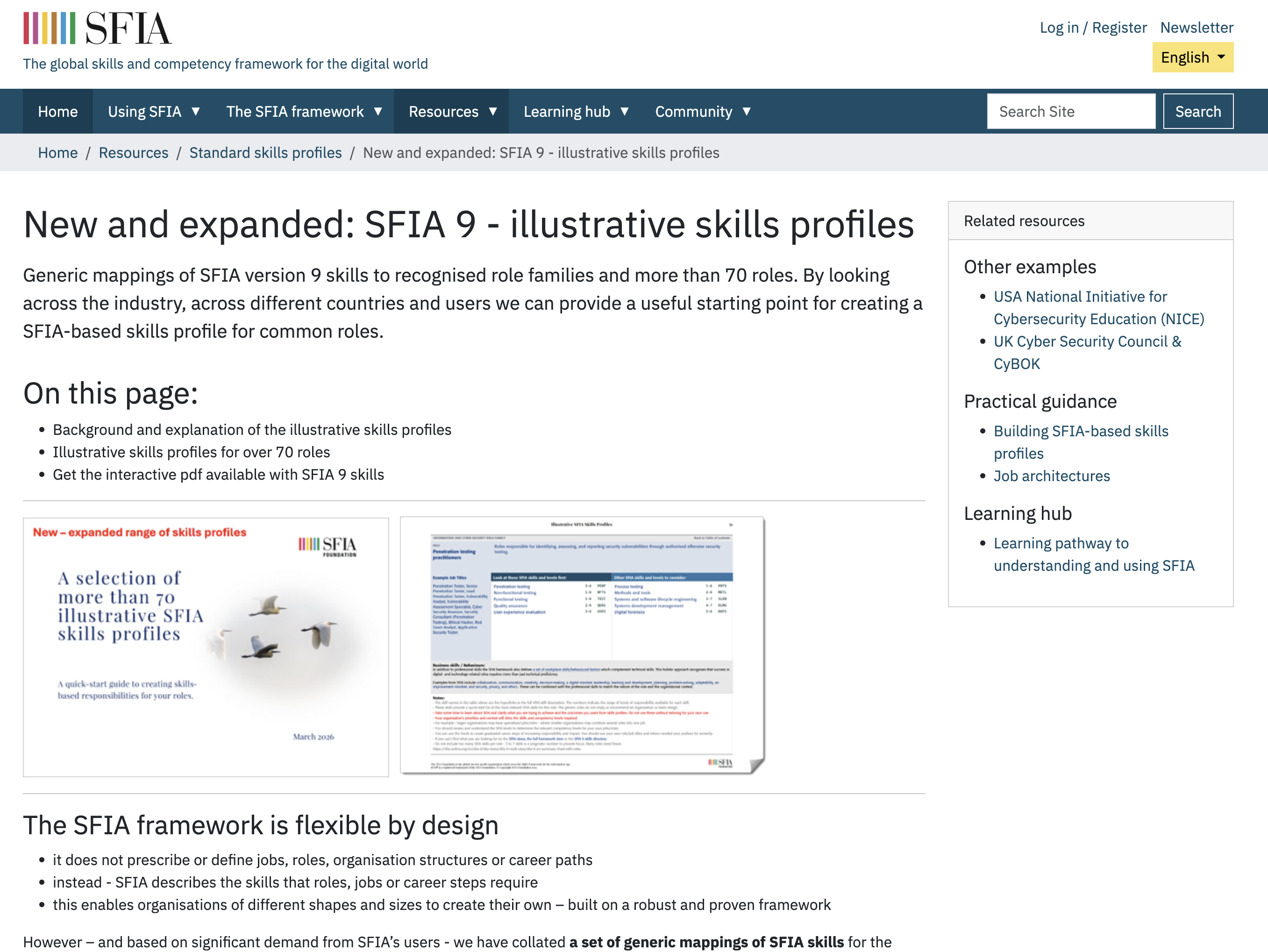 SFIA 9 – profily zručností pre rodiny rolí a pracovné pozície