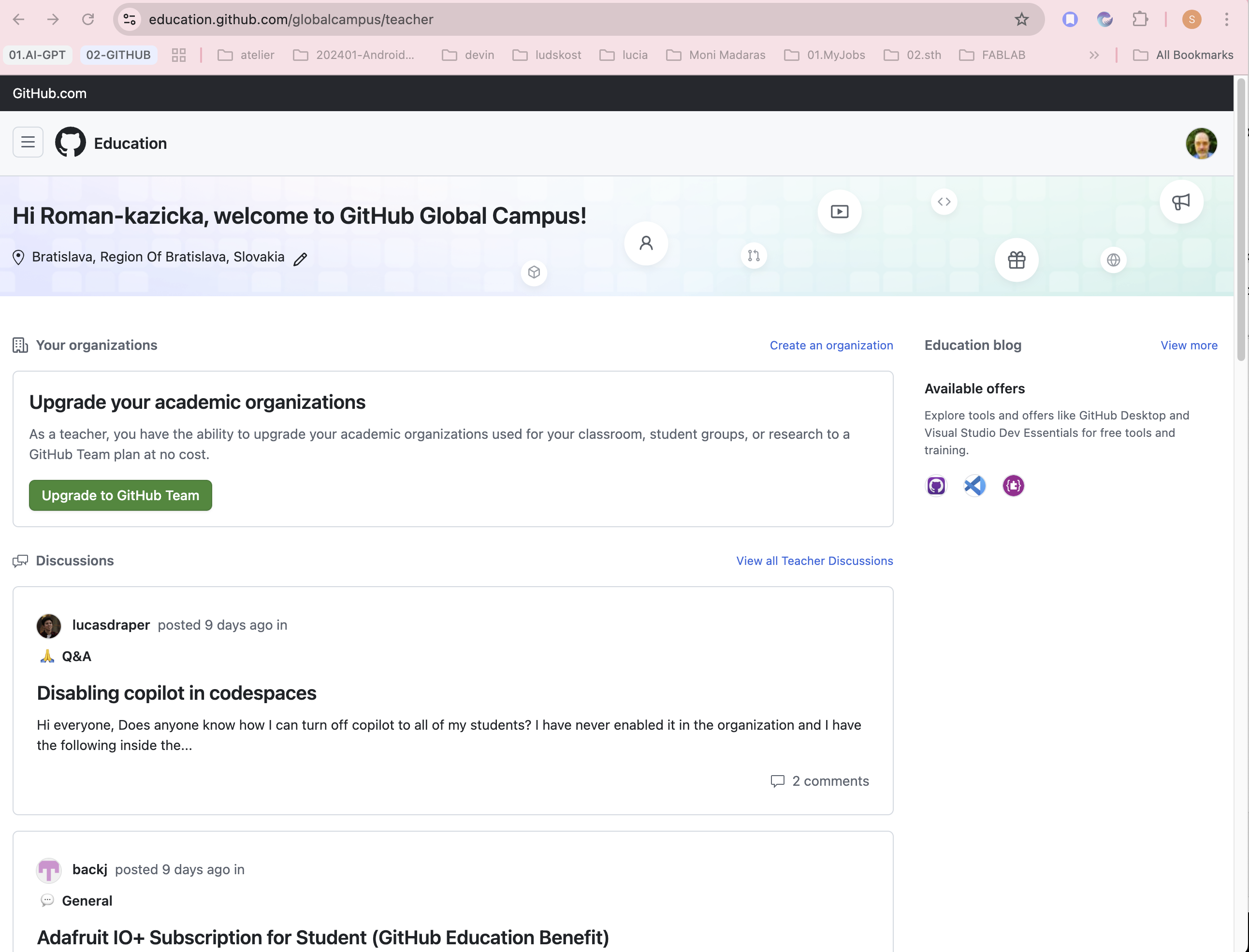 Upgrade to GitHubH Team